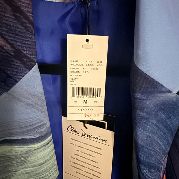 Claire Dejardins Abstract blue blazer - Picture 3 of 3